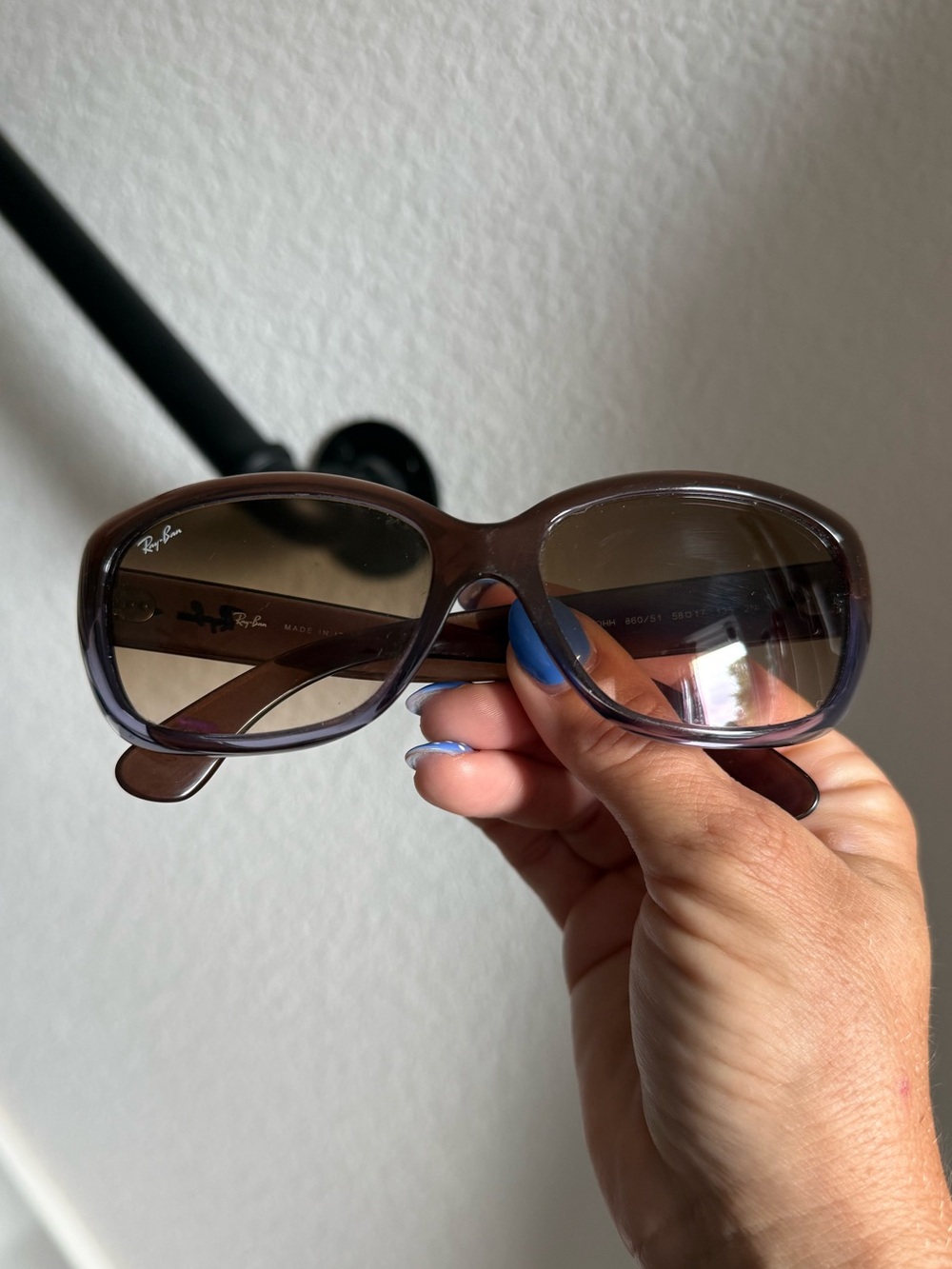 Ray-Ban Jackie Ohh Sunglasses RB4101 in Polished Brown - Picture 2 of 16